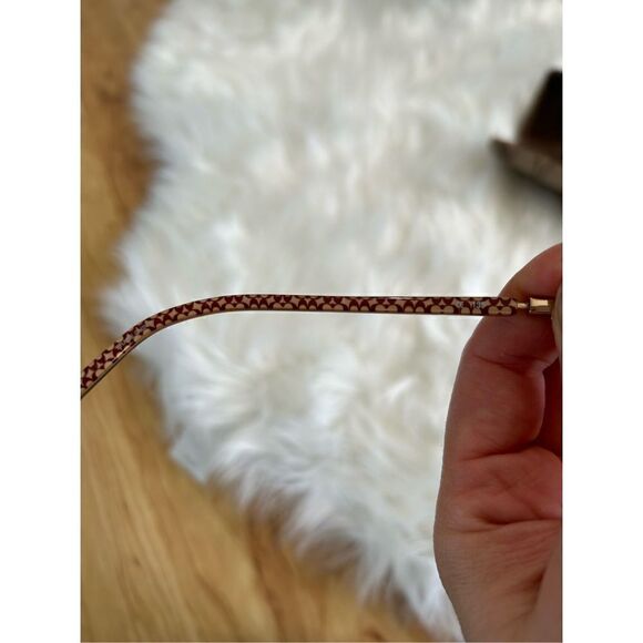 Coach Margarete toffee Eyeglasses Frames Full Rim Transparent Brown Clear Womens - Picture 5 of 9